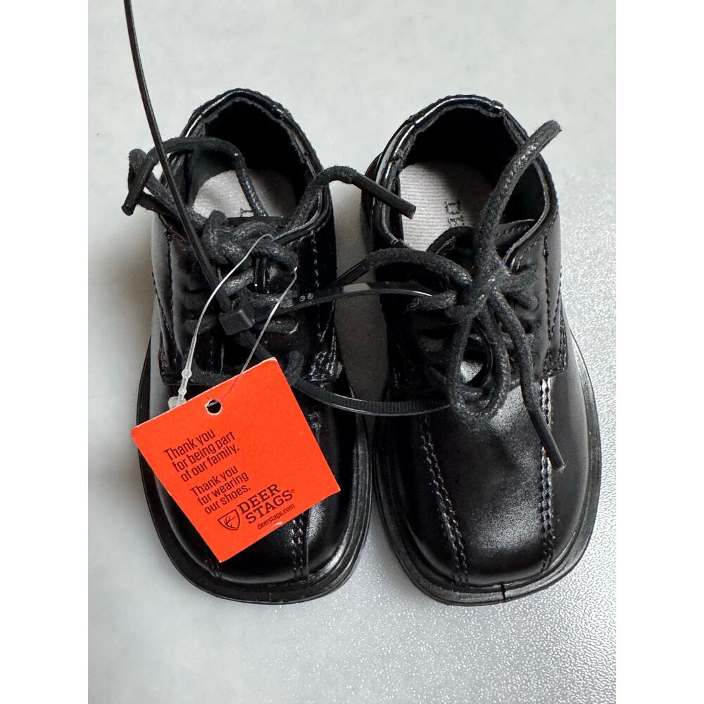 Deer Stags Gabe Black Dress Comfort Oxford - Size 5T - Picture 2 of 4